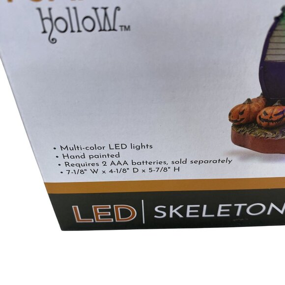 Pumpkin Hollow LED Skeleton Camper Hand Painted Halloween Decor - Picture 4 of 4